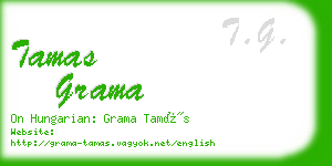 tamas grama business card